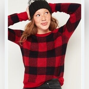 Old Navy Buffalo Plaid Sweater